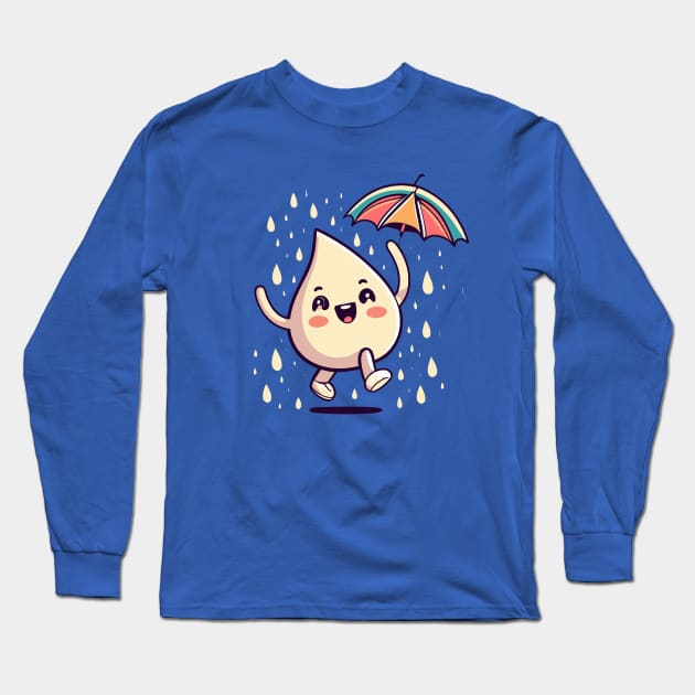 Rain of Smiles Long Sleeve T-Shirt by nefuku
